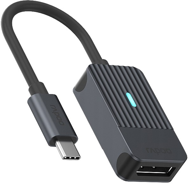 Адаптер Rapoo UCA-1005 USB Type-C - DisplayPort M/F Black (6940056114075) - зображення 1