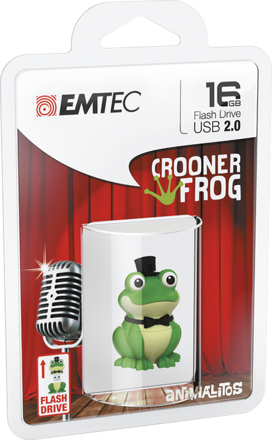 Флеш пам'ять USB Emtec M339 Crooner Frog 16GB USB 2.0 (ECMMD16GM339) - зображення 3