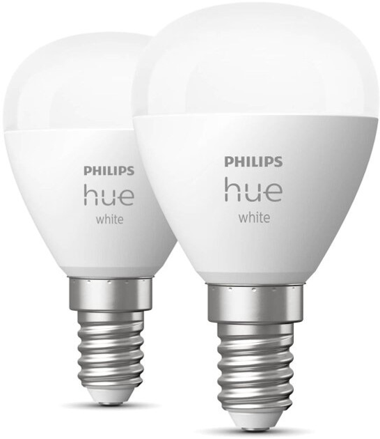 Набір світлодіодних ламп Philips Hue E14 5.7W 2 шт White (8719514356771) - зображення 2