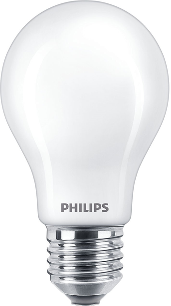 Набір світлодіодних ламп Philips Classic A60 E27 8.5W 2 шт Cool White (8718699763657) - зображення 2