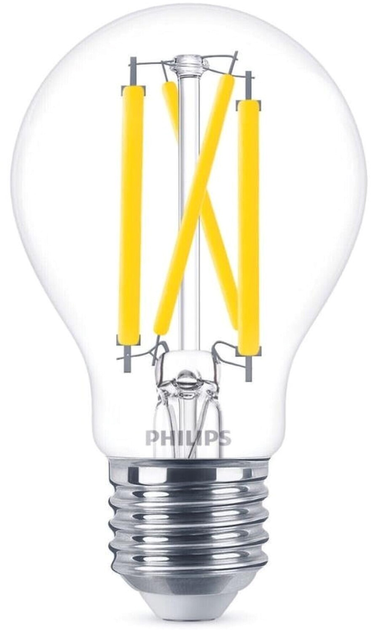 Світлодіодна лампа Philips WarmGlowDim Classic A60 E27 10.5W Warm White Filament (8719514324077) - зображення 2