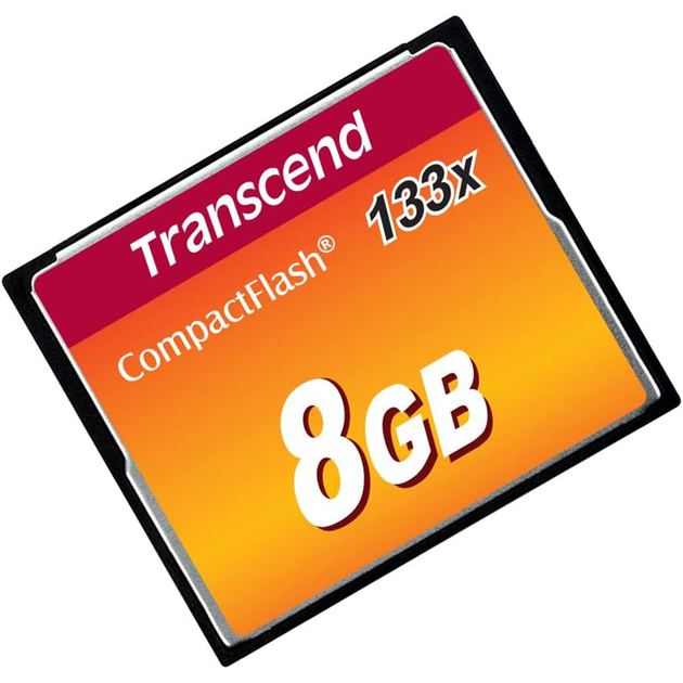Карта памяти Transcend CompactFlash 133x 8GB W-20 MB/s, R-50 MB/s (TS8GCF133) - изображение 2