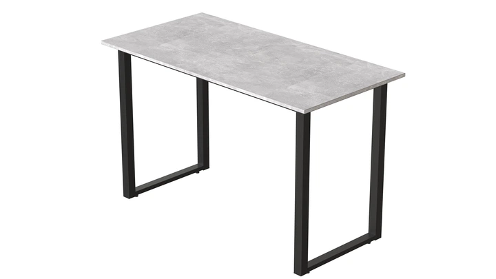 Стол письменный Кнап 2 Ferrum-decor 750x1000x600 Черный металл ДСП Бетон 16 мм (KNAP2007) - изображение 5