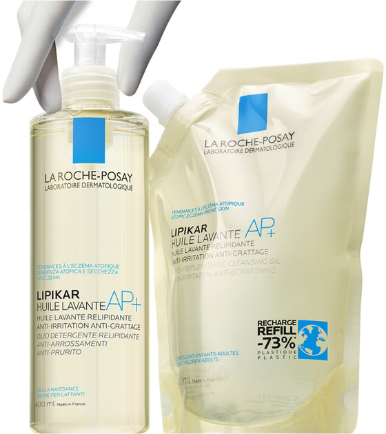 Olejek pod prysznic La Roche-Posay Lipikar AP+ do skóry atopowej 400 ml (3337875735759) - obraz 4