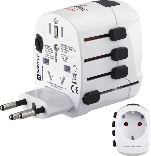 Adapter podróżny Hama World Travel Pro White (4047443491381) - obraz 2