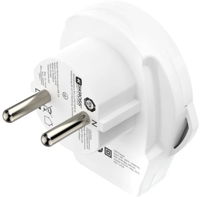 Дорожній адаптер Hama World Travel USB Type-A White (4047443491435) - зображення 3