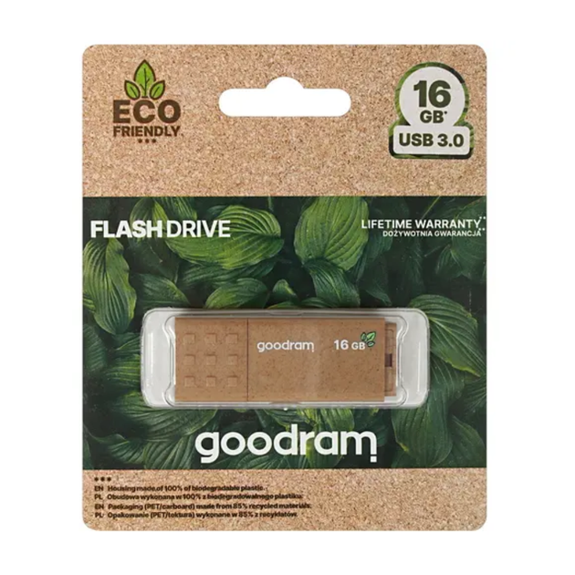 Флеш память USB Goodram 16ГБ UME3 Eco Friendly USB 3.2 (UME3-0160EFR11) - изображение 4
