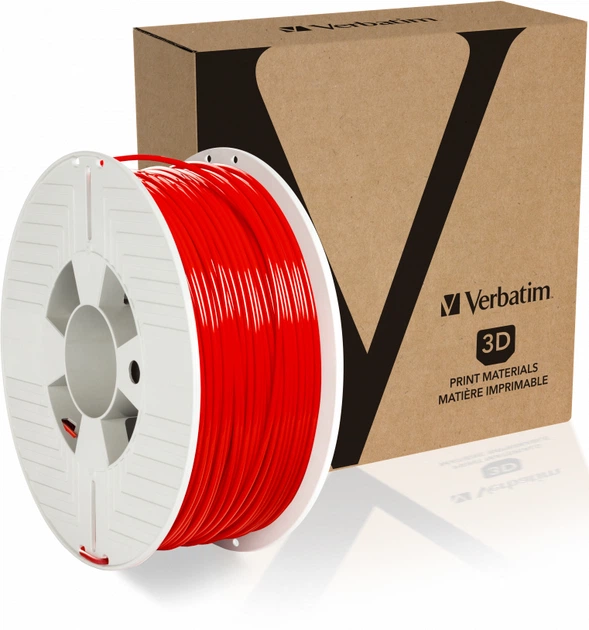 PET-нитка Verbatim для 3D принтера 2.85 мм 1 кг Червоний (55061) - зображення 3
