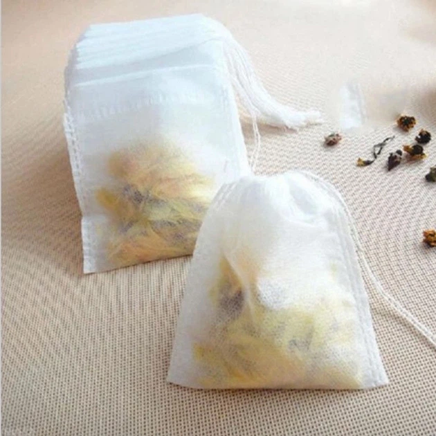 Фільтр-пакети на зав'язках для чаю, трав, спецій Tea Bags 50*70 мм 100 шт - зображення 6