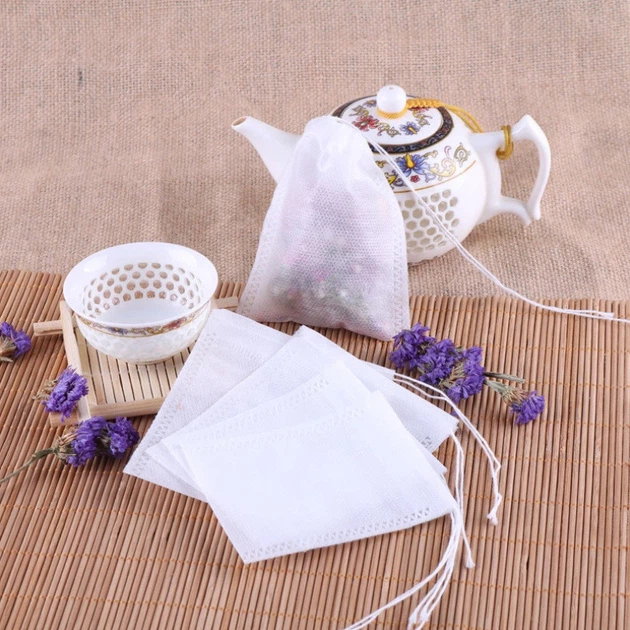 Фільтр-пакети на зав'язках для чаю, трав, спецій Tea Bags 50*70 мм 100 шт - зображення 7