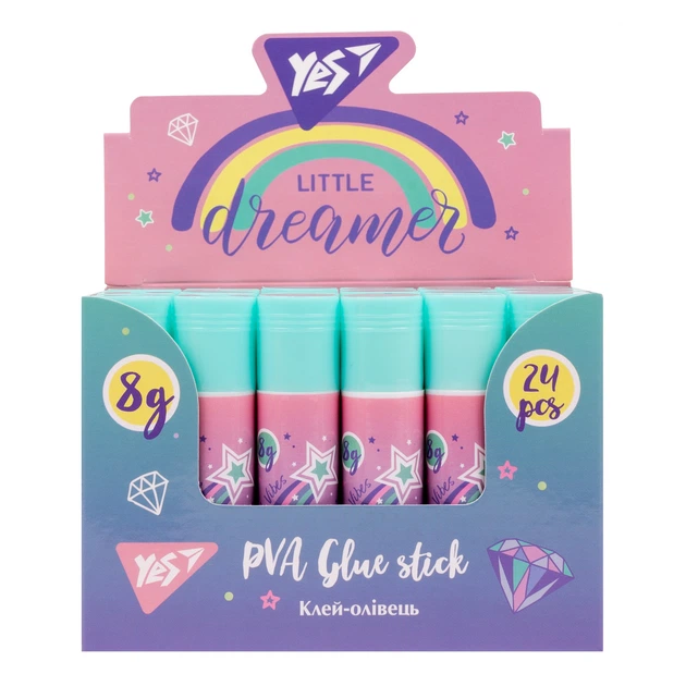 Клей-карандаш PVA Yes Glamour 8г - изображение 2