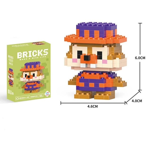 Конструктор фигурка Пиксели BRICKS Дейл Чип и Дейл Dale Chip'n Dale Rescue Rangers - изображение 3