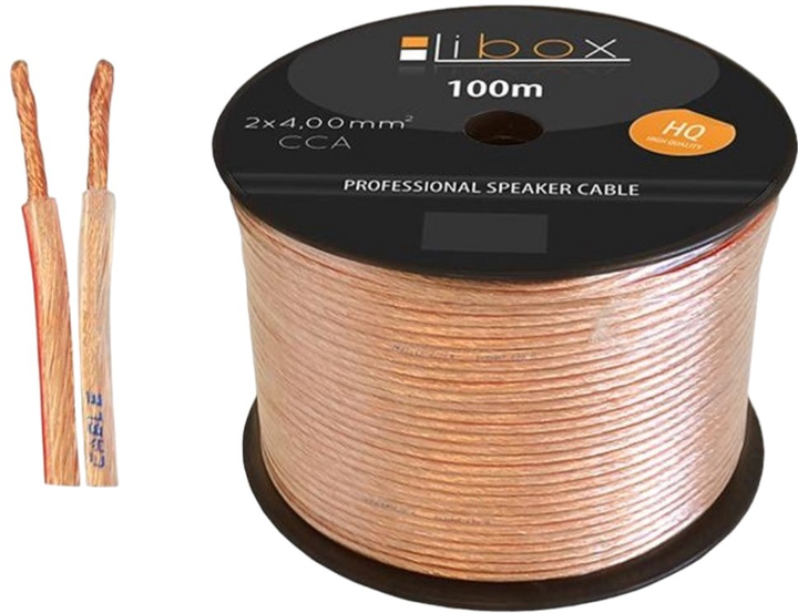 Kabel Libox LB0048 100 m Transparent (KAB-MON-LIB-0003) - obraz 1