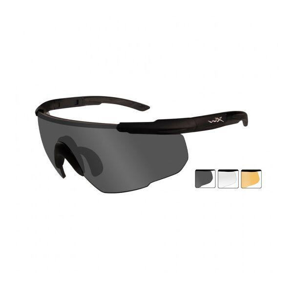 Тактичні окуляри Wiley X Saber Advanced / 3 лінзи - чорні - зображення 1