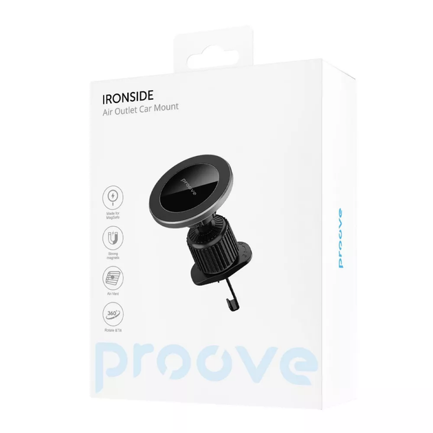 Автодержатель для телефона Proove Ironside Air Outlet Car Mount Black - изображение 4