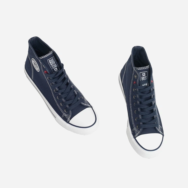 Trampki damskie wysokie Big Star JJ274A504 39 Ciemnoniebieskie (5900714489885) - obraz 2