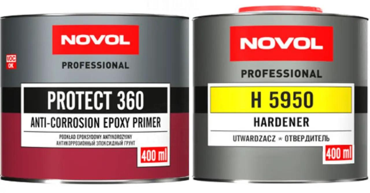 Эпоксидный антикоррозийный грунт Novol Protect 360 0,4л+0,4л – фото ...