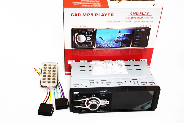 Автомагнитола 1din 4,1" USB Bluetooth RGB-підсвітка DIVX MP3 AV-in Сенсорний екран 4031 ISO - Фото 8 Автомагнитола 1din 4,1" USB Bluetooth RGB-підсвітка DIVX MP3 AV-in Сенсорний екран 4031 ISO - изображение 8