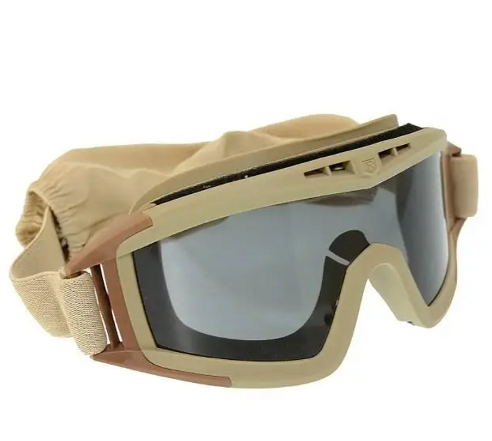 Тактичні захисні окуляри, балістичні окуляри зі змінними лінзами (койот) ON-073 - изображение 1