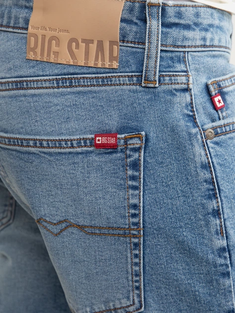 Krótkie spodenki męskie jeansowe Big Star Aden W36 Błękitne (5900714718909) - obraz 6