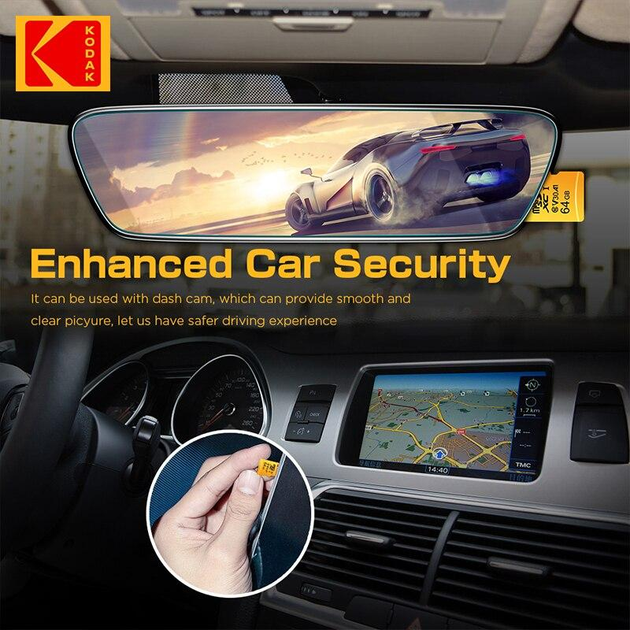 Карта памяти micro SD Kodak 64Gb U3, A1 class 10, UHS-I High Speed - изображение 5