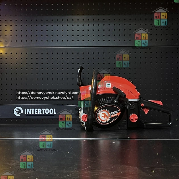 Бензопила (мотопила) ланцюгова 2.2 кВт, 52 см3, шина 45 см, 3200 об/хв. INTERTOOL DT-2209 - изображение 5