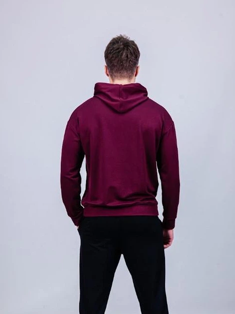 Мужской худи демисезонный SPORT24 ATEX 0094 M Бордовый (AT-0094/05 C ) - изображение 3
