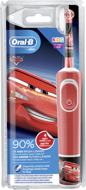 Електрична зубна щітка Oral-B D100 Kids 3+ Cars (4210201240693) - зображення 3
