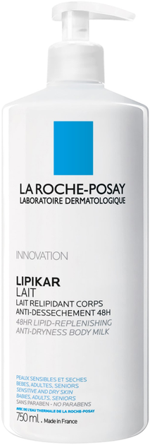 Молочко La Roche-Posay Lipikar Replenshing Body Milk 48h 750 мл (3337875549608) - зображення 1