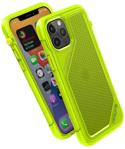 Etui plecki Catalyst Vibe do Apple iPhone 12/12 Pro Yellow/Transparent (CATVIBE12YELM) - obraz 1