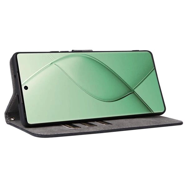 Чехол-книжка Deexe Delta Book для TECNO Spark 20 Pro+ - Black - изображение 3
