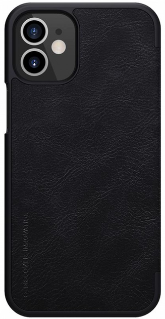 Чохол-книжка Nillkin Qin Leather Case для Apple iPhone 12 mini Black (6902048201590) - зображення 1