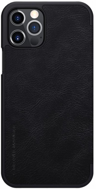 Etui z klapką Nillkin Qin Leather Case do Apple iPhone 12/12 Pro Black (6902048201620) - obraz 2