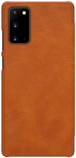Etui z klapką Nillkin Qin Leather Case do Samsung Galaxy Note 20 Brown (6902048201583) - obraz 1