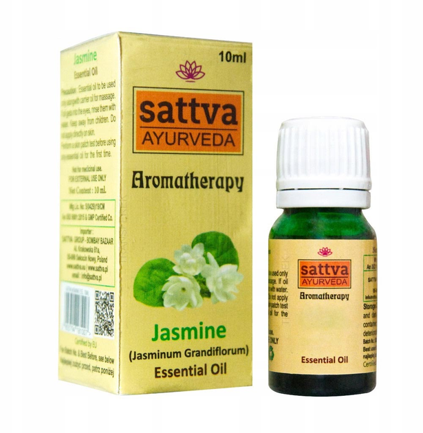 Eteryczny olejek Sattva Aromatherapy Essential Oil Jasmine 10 ml (5903794181007) - obraz 1