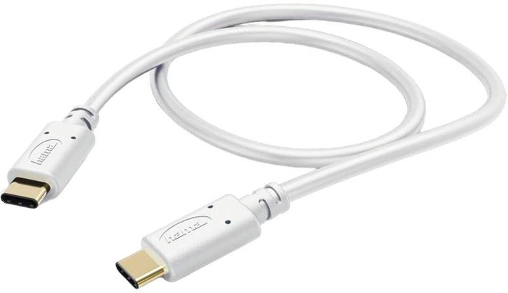 Кабель Hama USB Type-C - USB Type-C 1.5 m White (4047443411617) - зображення 1