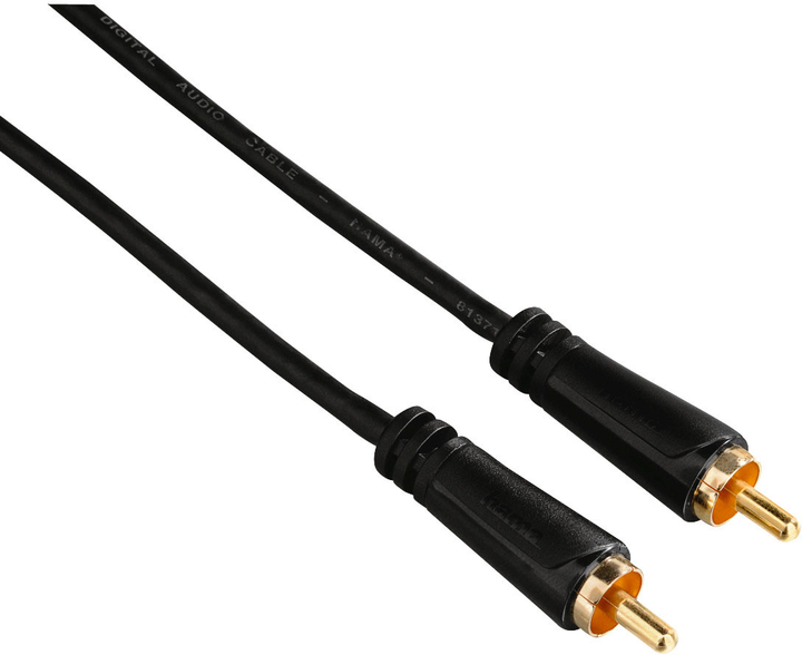 Кабель Hama Techline RCA - RCA 1.5 m Black (4047443190802) - зображення 1