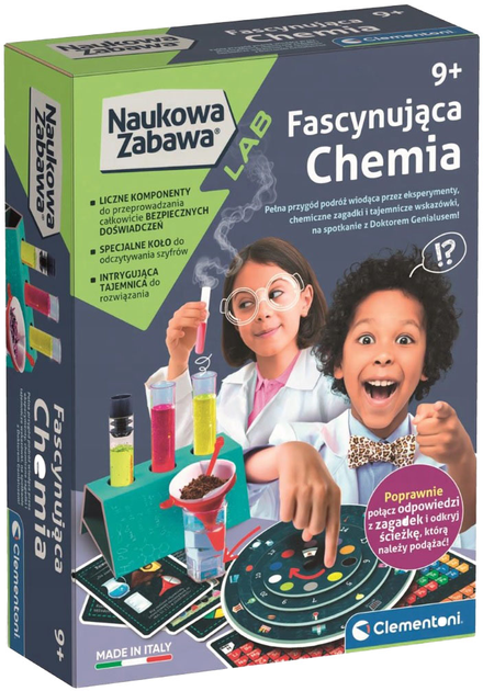 Eksperymentalny zestaw dla dzieci Clementoni Naukowa Zabawa Fascynująca Chemia (8005125506996) - obraz 1