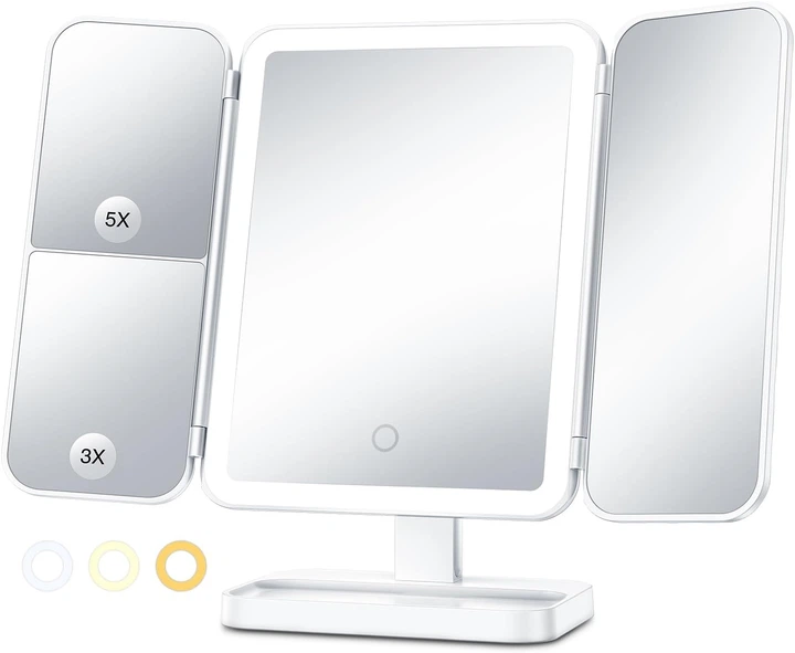 Дзеркало для макіяжу AIMED Makeup Mirror 360 LED White - Фото 1 Дзеркало для макіяжу AIMED Makeup Mirror 360 LED White - зображення 1