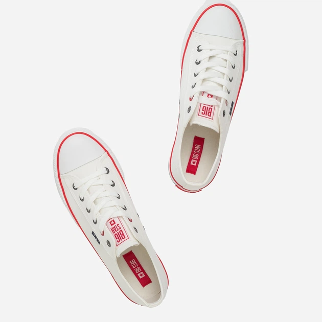 Жіночі кеди низькі Big Star JJ274A500 40 Білі (5900714489656) - зображення 3