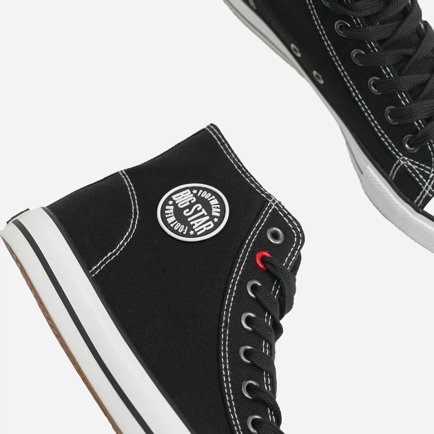 Trampki damskie wysokie Big Star JJ274A502 38 Czarne (5900714489755) - obraz 5