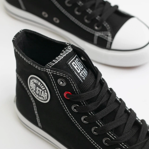 Trampki damskie wysokie Big Star JJ274A502 38 Czarne (5900714489755) - obraz 6