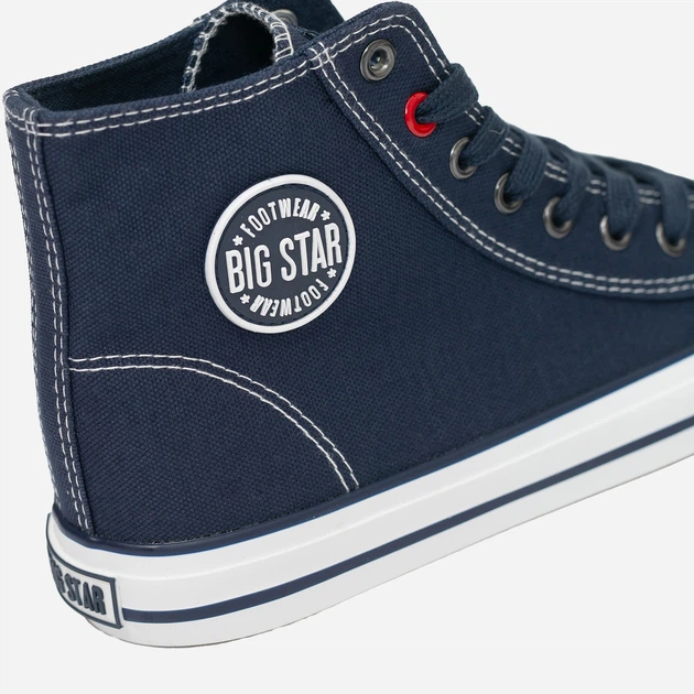 Жіночі кеди високі Big Star JJ274A504 37 Темно-сині (5900714489861) - зображення 5