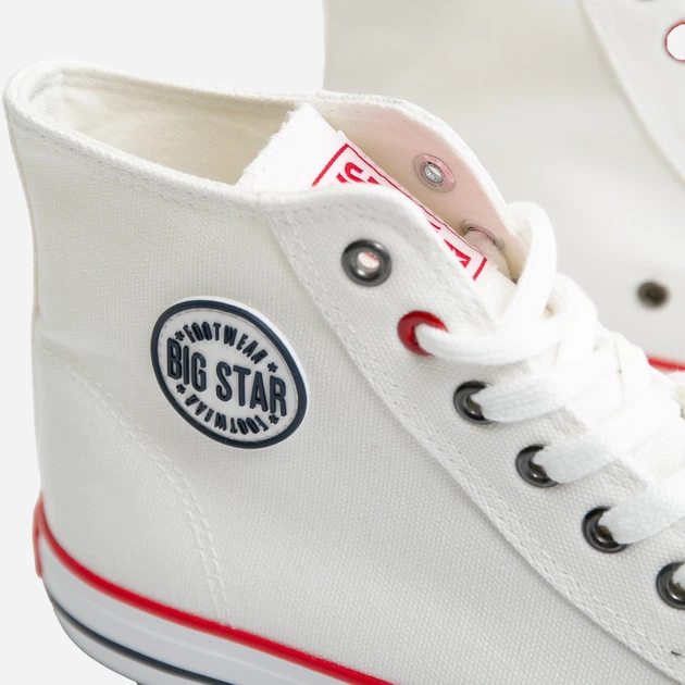 Жіночі кеди високі Big Star JJ274A505 41 Білі (5900714489960) - зображення 4