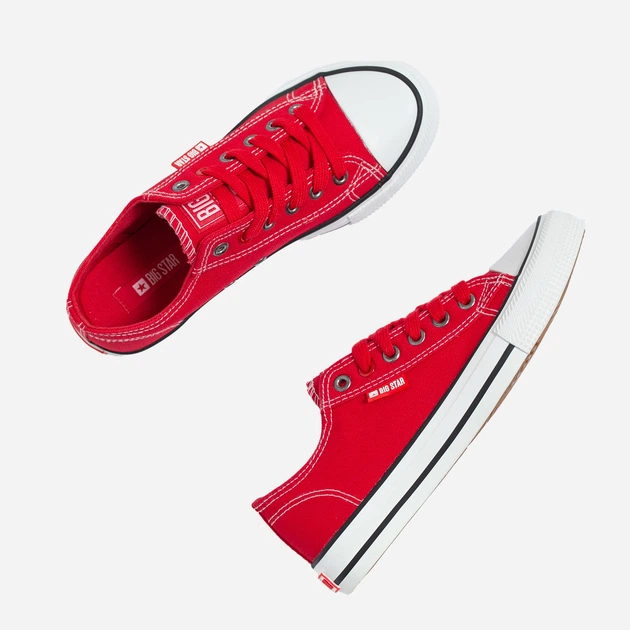 Жіночі кеди низькі Big Star JJ274A530 40 Червоні (5900714612467) - зображення 3