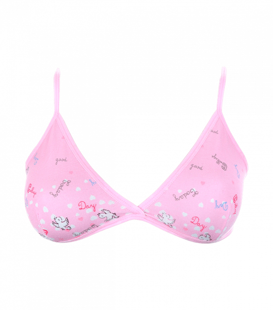 Підлітковий бюстгальтер з трикутними чашками - Donella - 58144 - 158-164 см - Рожевий - Фото 1 Підлітковий бюстгальтер з трикутними чашками - Donella - 58144 - 158-164 см - Рожевий - зображення 1
