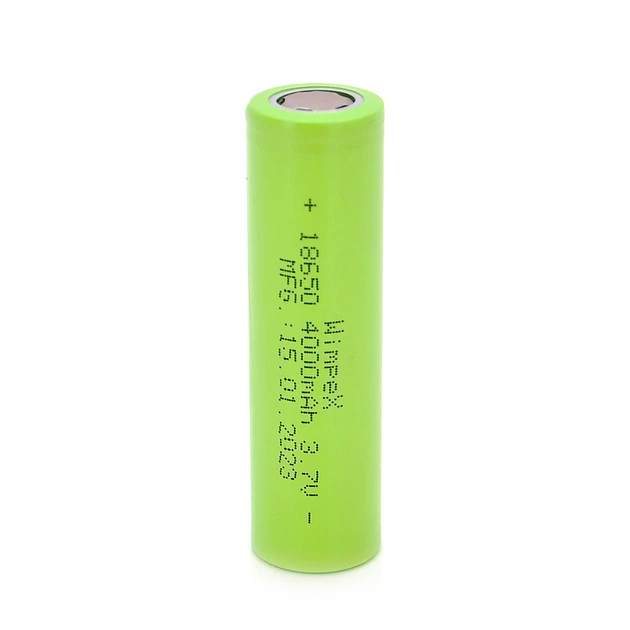 Акумулятор WMP-4000 18650 Li-Ion Flat Top, 2000mAh, 3.7V, Green - Фото 1 Акумулятор WMP-4000 18650 Li-Ion Flat Top, 2000mAh, 3.7V, Green - изображение 1