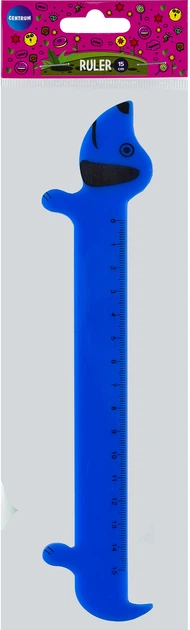 Набір лінійок Centrum 802714 Animals пластикових 15 см х 4 шт (2000998477615) - зображення 4