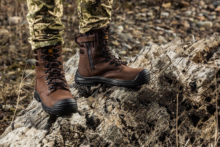 Берцы тактические. Мужские боевые ботинки с водостойкой мембраной Maxsteel Waterproof Brown 48 (318мм) коричневые - изображение 2