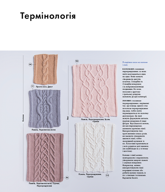 Енциклопедія візерунків. Джгути, коси, арани. Посібник із плетіння та дизайну - Нора Ґоан (978-617-548-172-1) - Фото 6 Енциклопедія візерунків. Джгути, коси, арани. Посібник із плетіння та дизайну - Нора Ґоан (978-617-548-172-1) - изображение 6